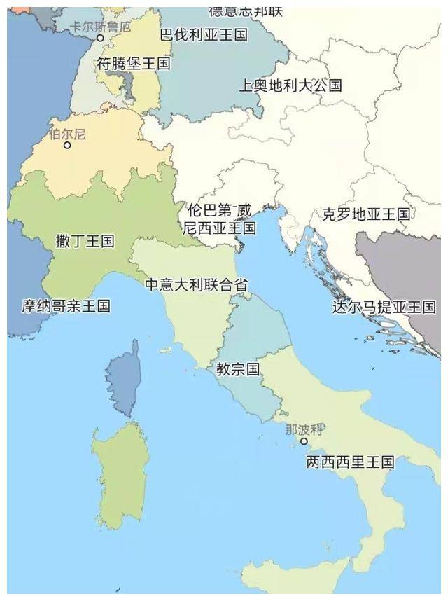 加里波第半岛地图图片