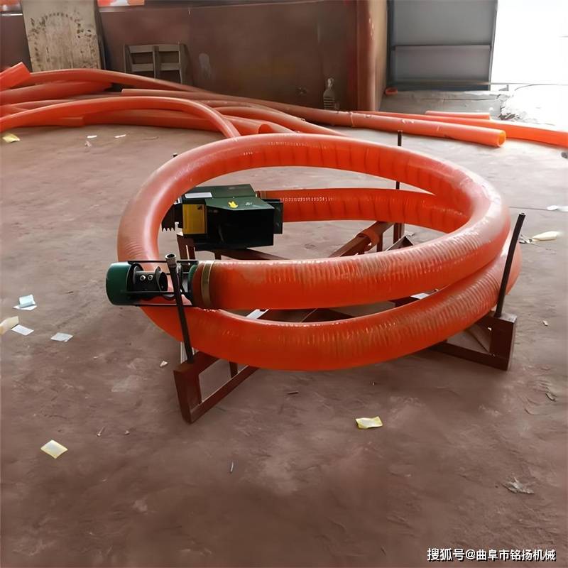 玉米软蛟龙抽粮机 移动式装车吸粮机 弹簧蛟龙式抽料机