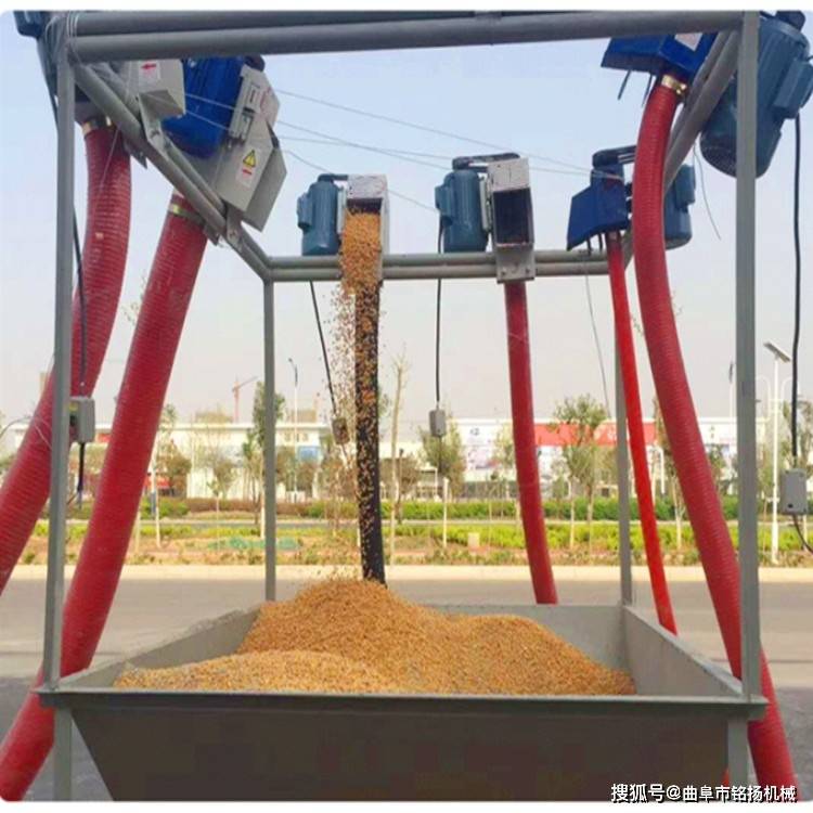 160型软管粮食吸粮机 大吸力车载螺旋吸料机 粮食装袋机