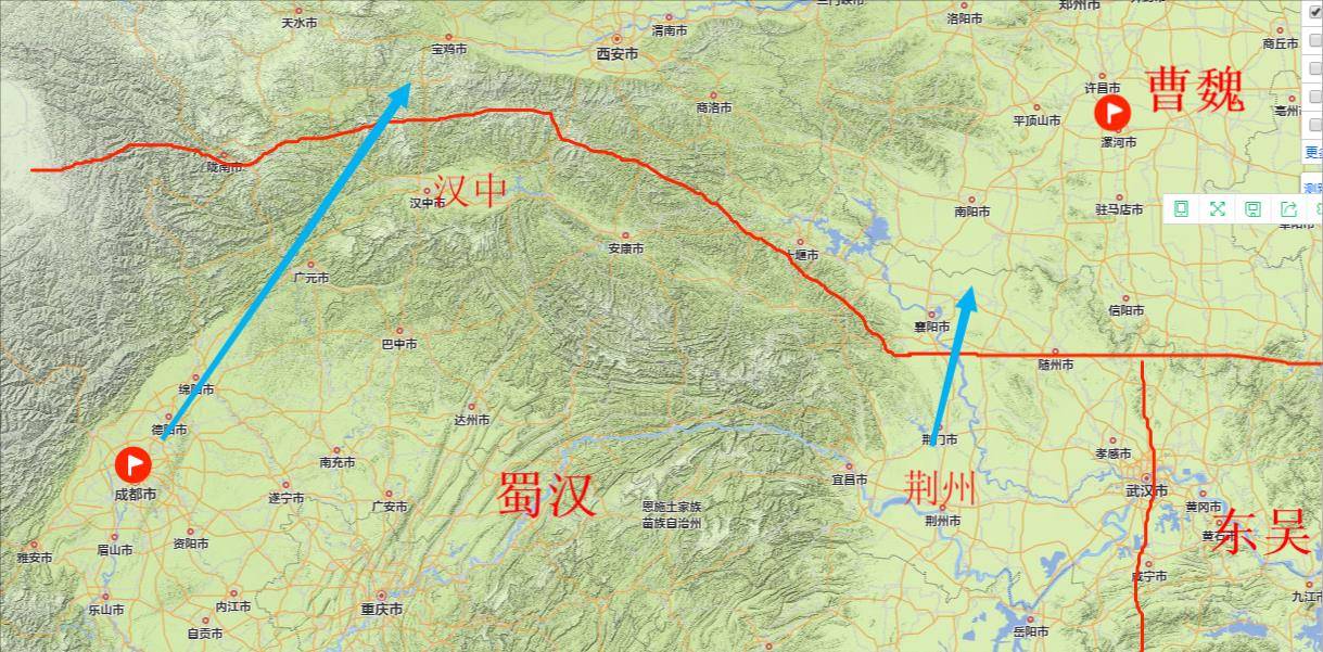 刘备入川路线图图片