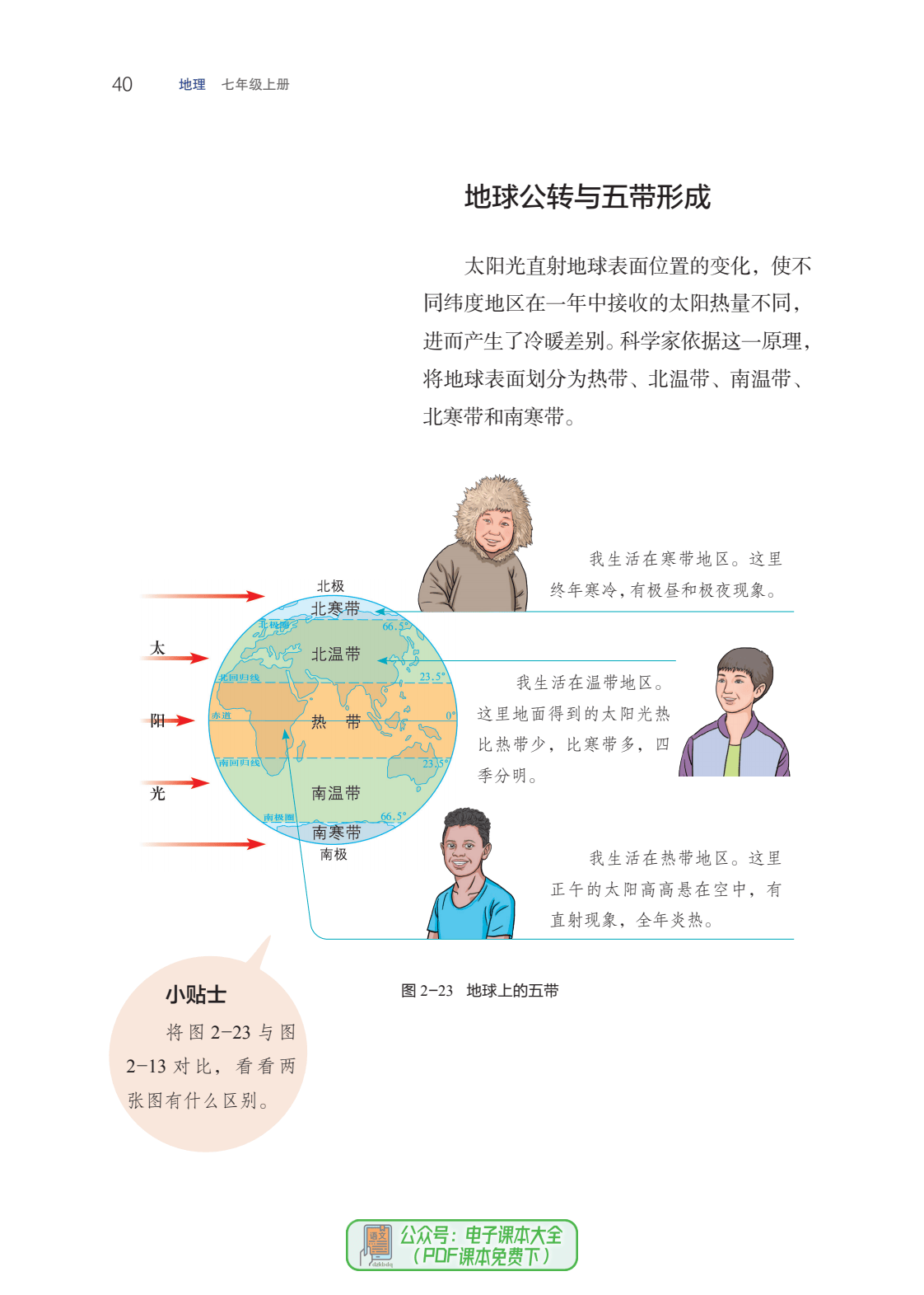 初中地理商务星球版七年级上册初一7上电子课本pdf高清版教材教科书