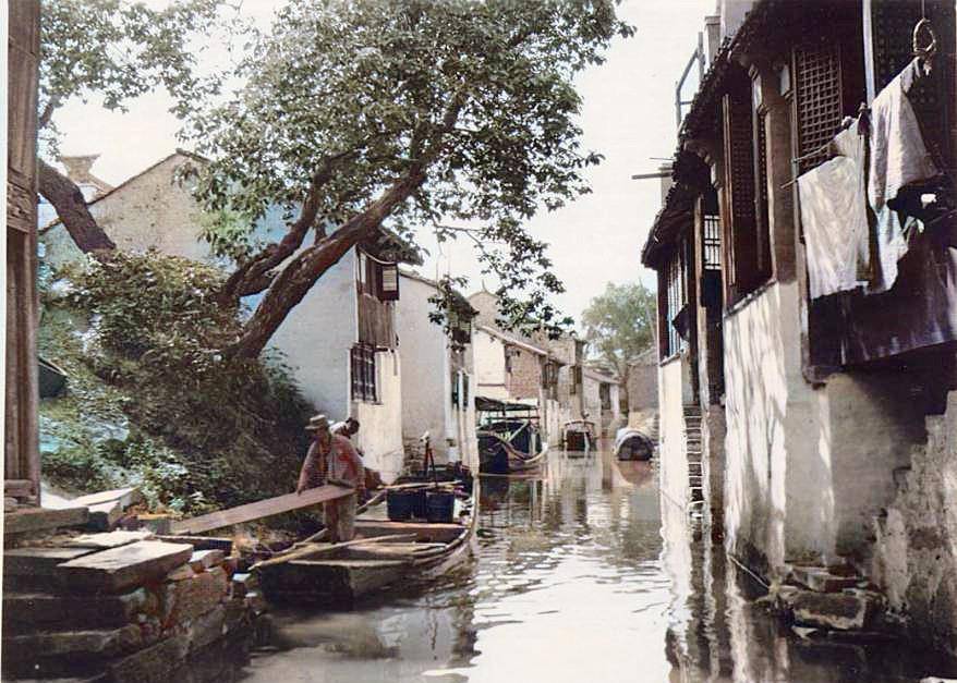 老照片:民国时期的江苏无锡水乡有多美,仿佛就是人间仙境一般
