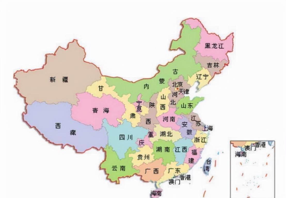 中国省份板块图片