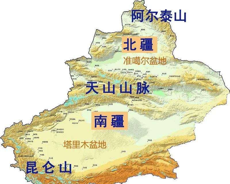 三大盆地分布图图片