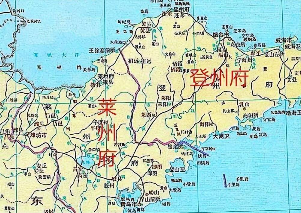 山东莱州地图位置图片