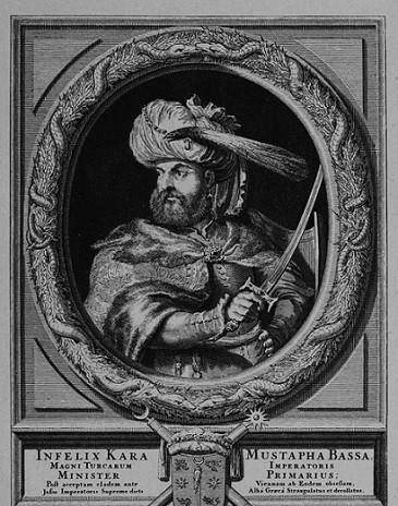 图注:卡拉·穆斯塔法·帕夏,奥斯曼帝国大维齐尔在时钟抵达1683年第