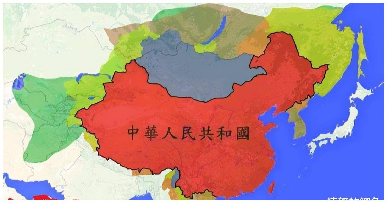 中国清朝最大版图图片