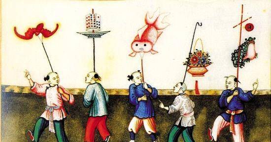 元宵节之夜上灯之俗,其隆重与繁盛,遍及全国.