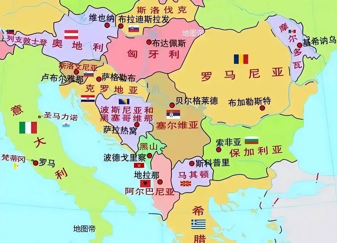 阿尔巴利亚地图图片