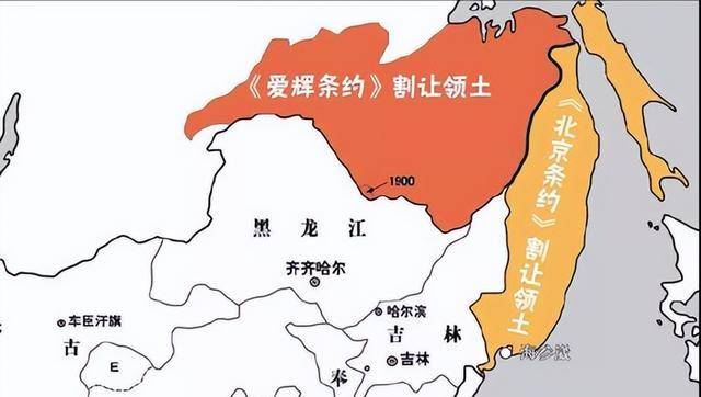 马关条约割地地图图片