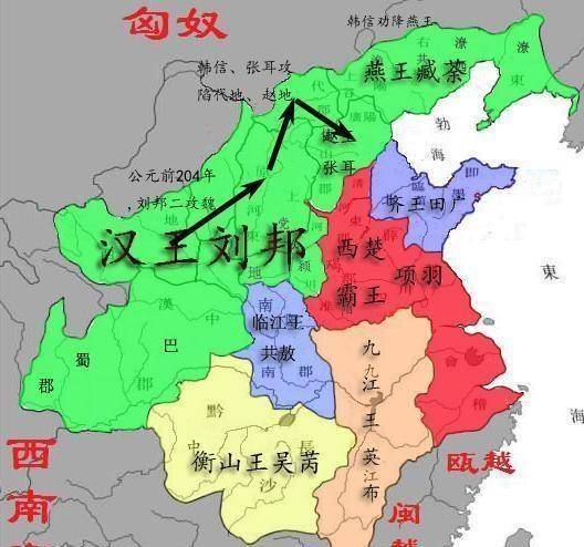 秦楚汉地图图片