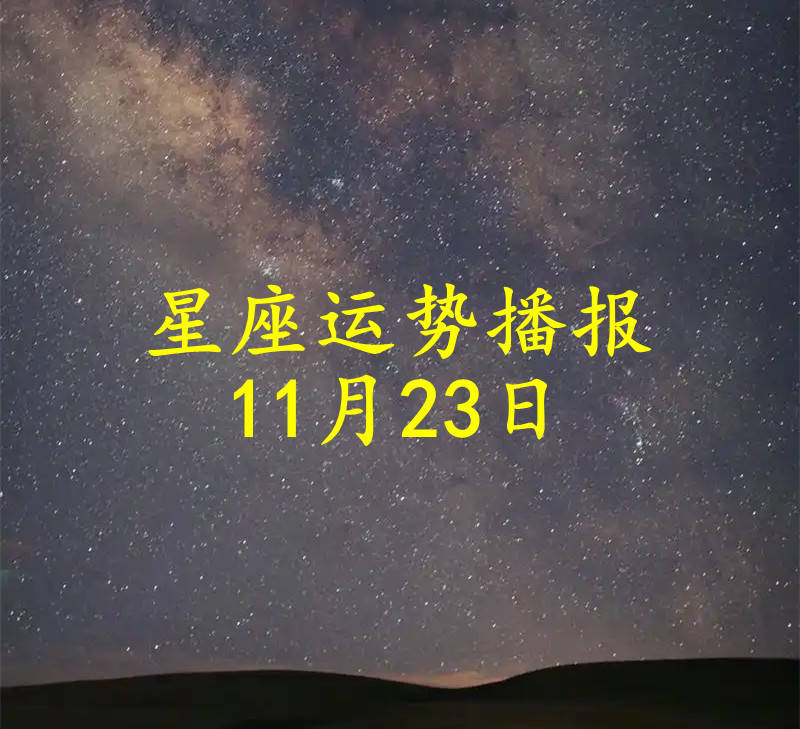 十二星座2024年11月23日运势播报 日运