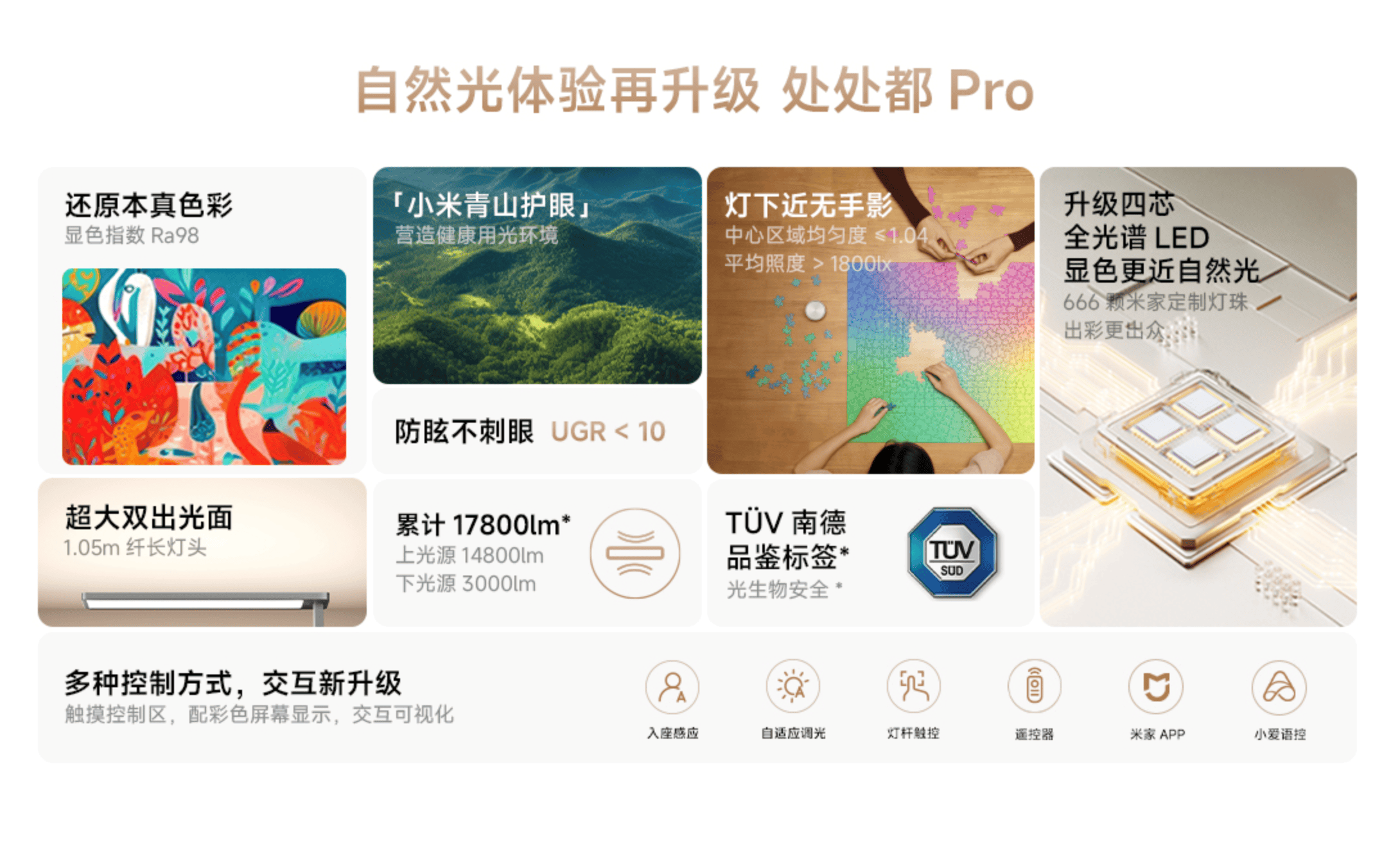 米家立式学习灯Pro发布 自然光体验再升级