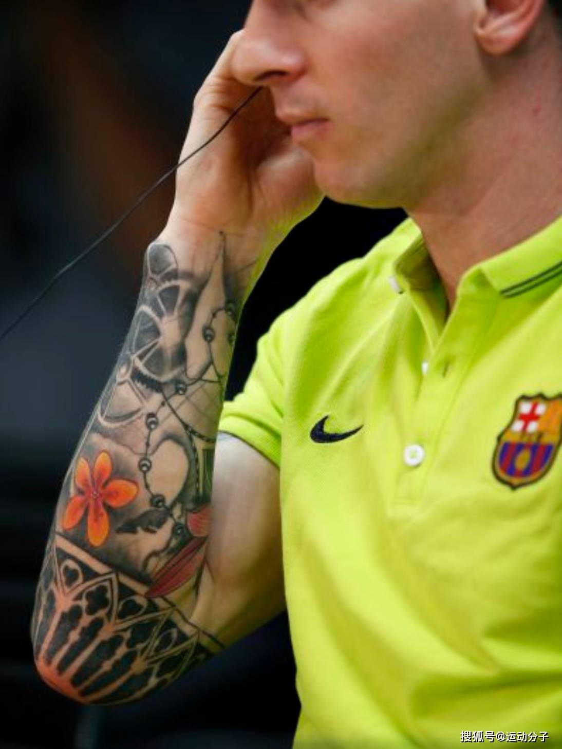 宠妻狂魔 信仰加持,详细解读梅西的纹身图案