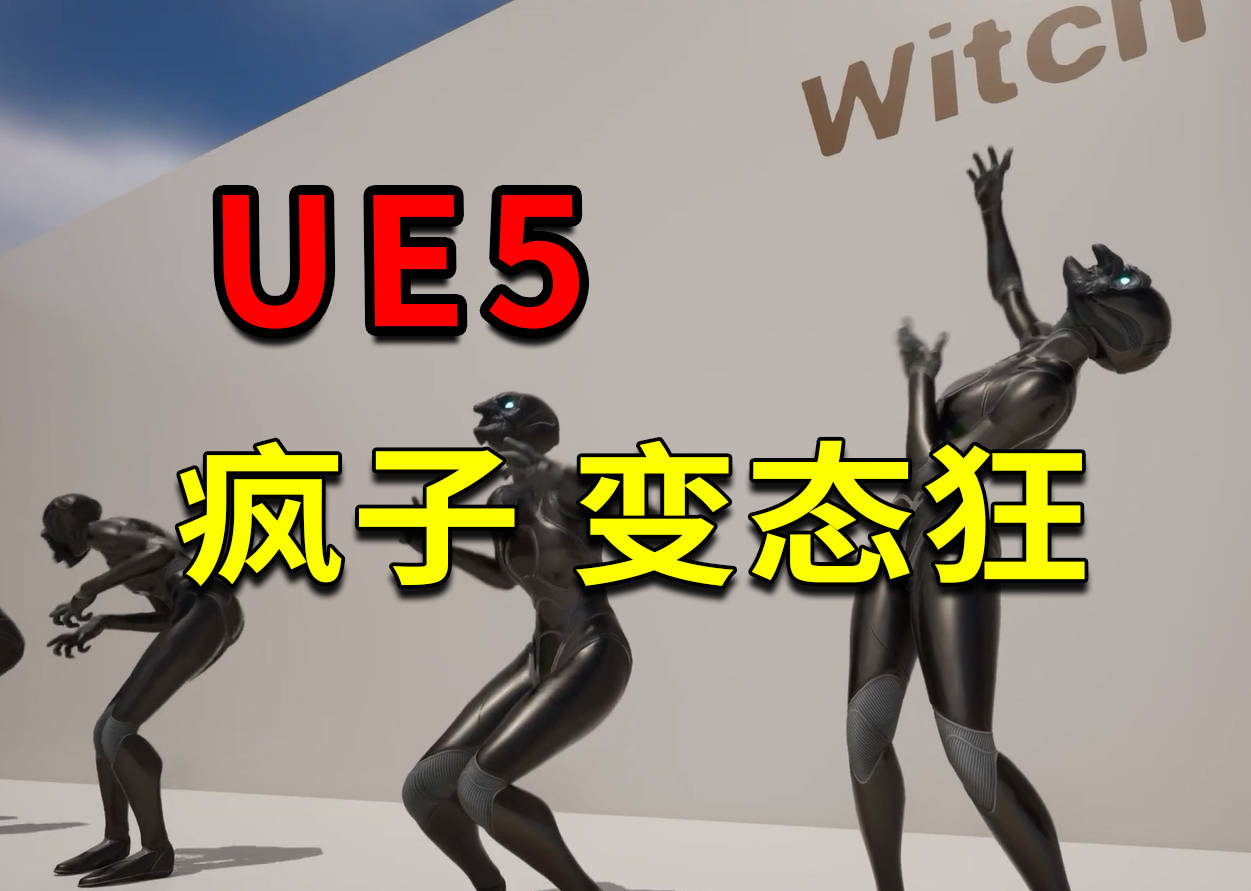 虚幻ue5疯子、变态狂、神经病动作包下载 