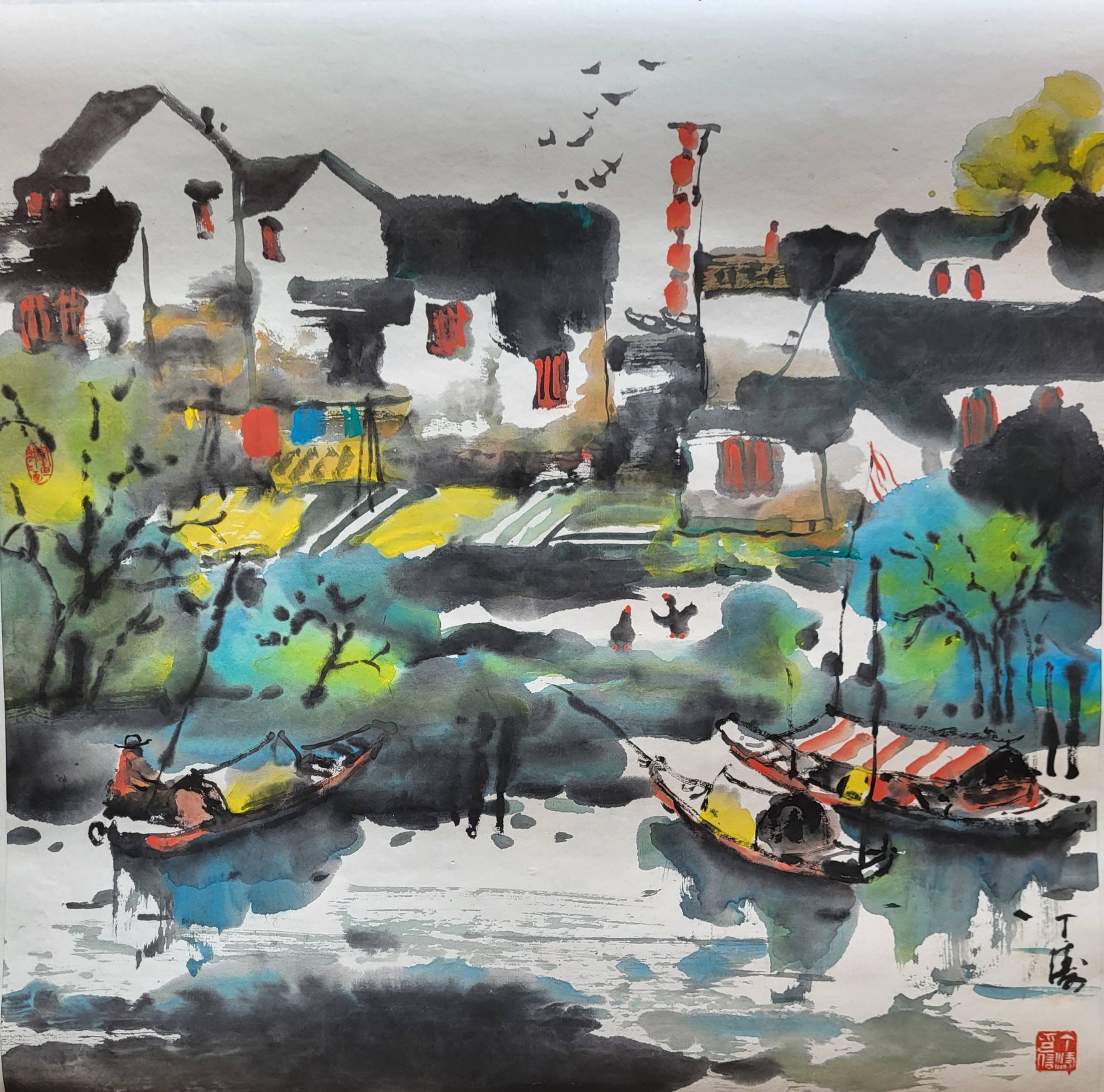 著名画家丁涛彩墨作品欣赏