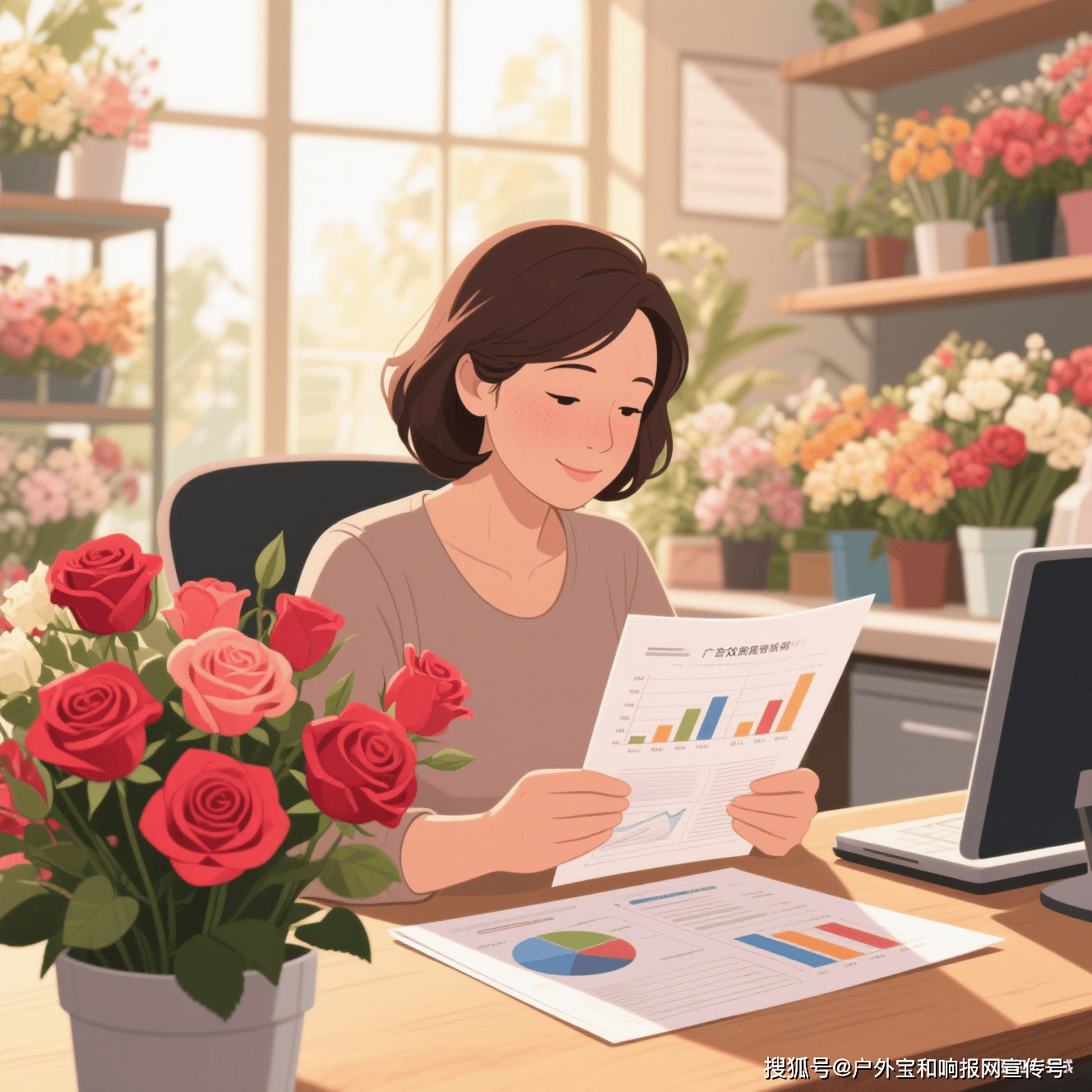 花店老板的醒悟:广告投得对,玫瑰都卖得快