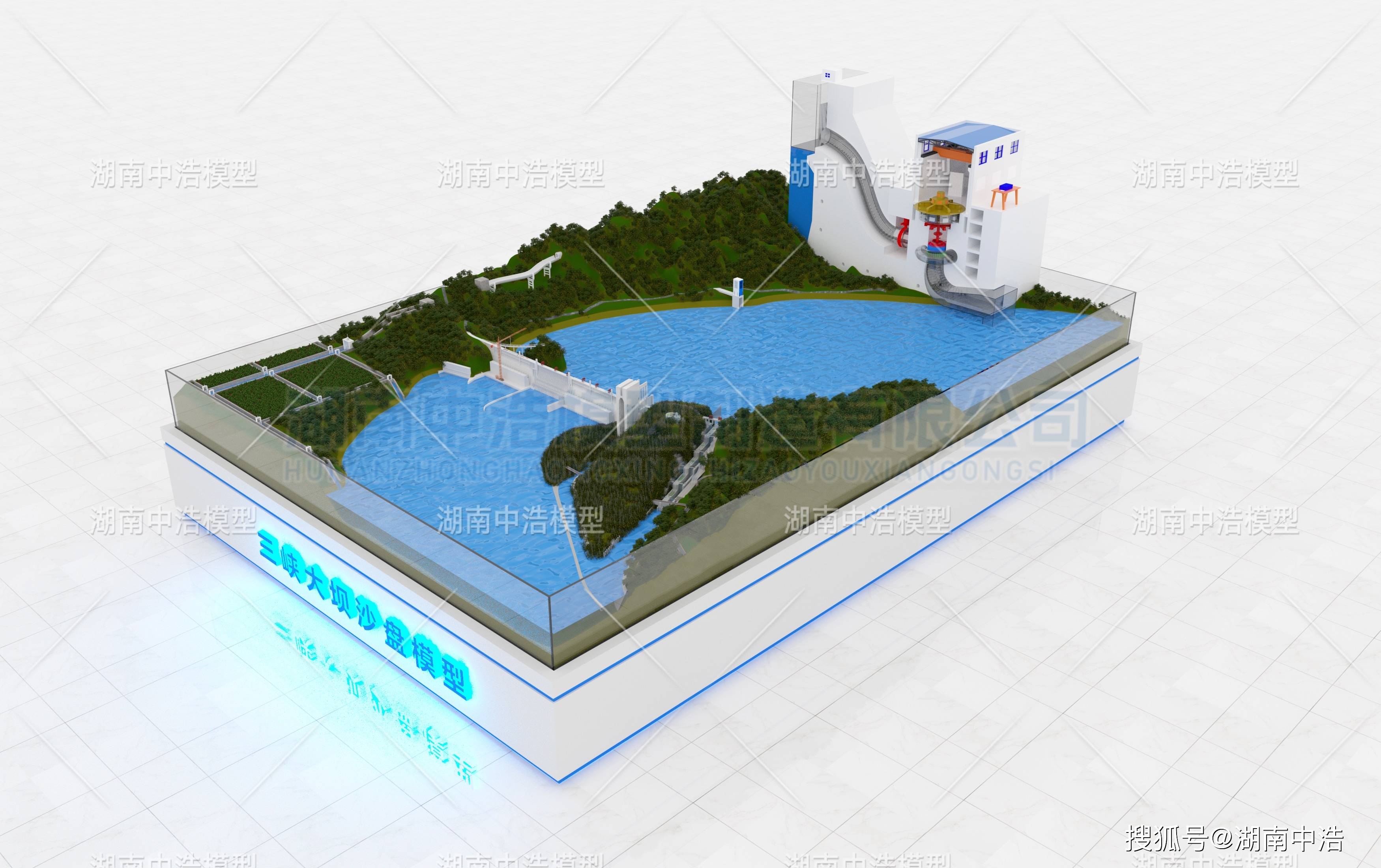 水利模型 三峡大坝沙盘模型