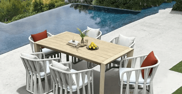 户外家具工厂推荐｜嘉鹏 Alexa 系列铝合金耐候户外套装