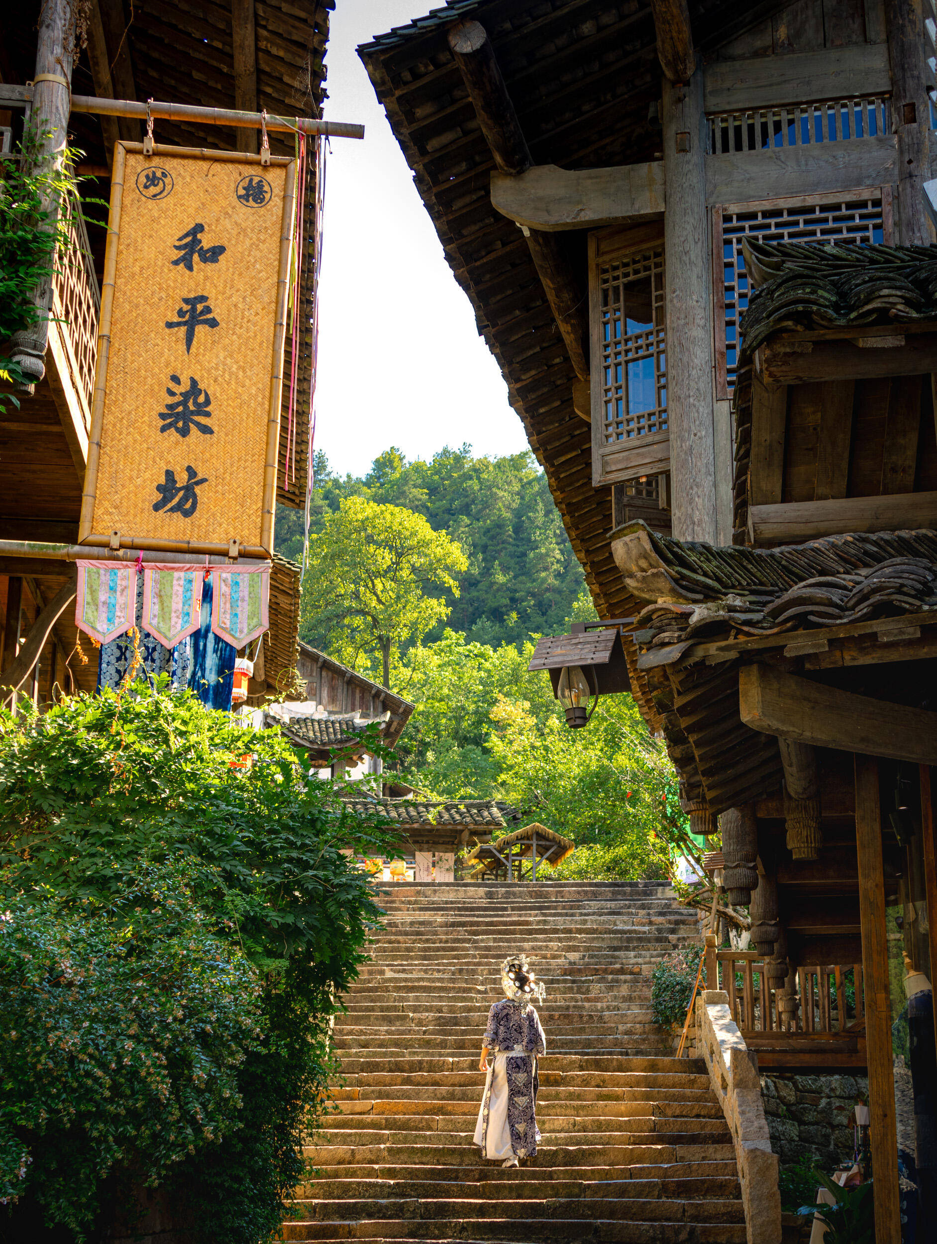真正的旅行就该这样我负责在岜沙苗寨看树葬仪式惊叹她负责把回程
