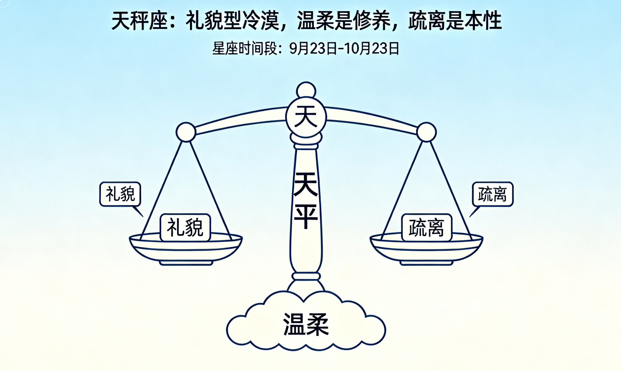 jimeng-2026-05-13-1977-天秤座：律例型漠视，平和是教授，疏离是人性加入星座时代段 还有星座代表性的标....png