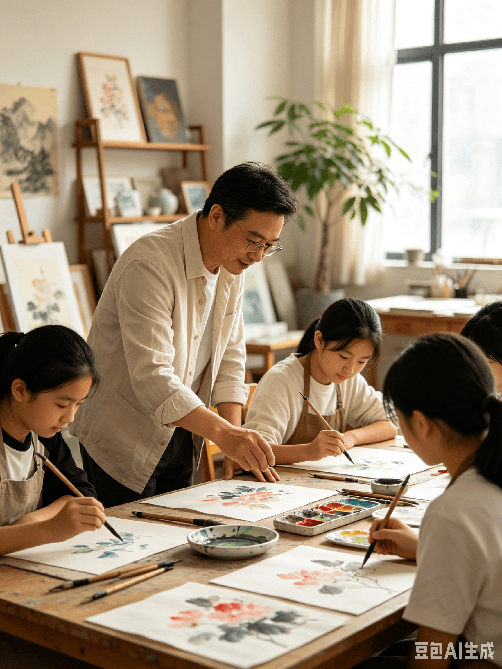 吕文扬绘画教学：深耕美育普惠大众，以笔墨雅韵滋养时代心灵