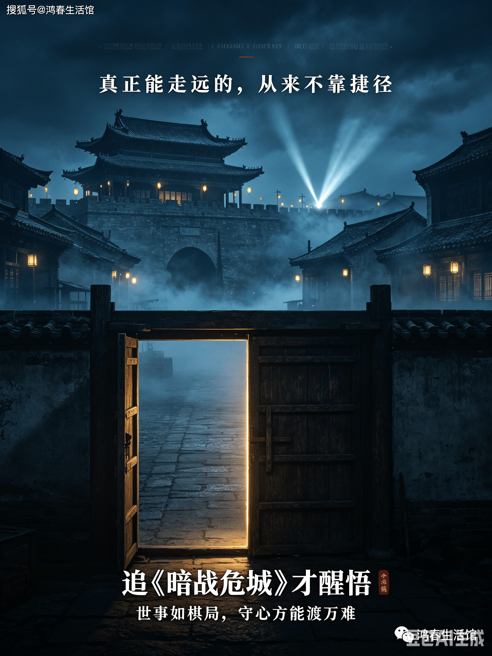 原创            追《暗战危城》才醒悟，真正能走远的，从来不靠捷径