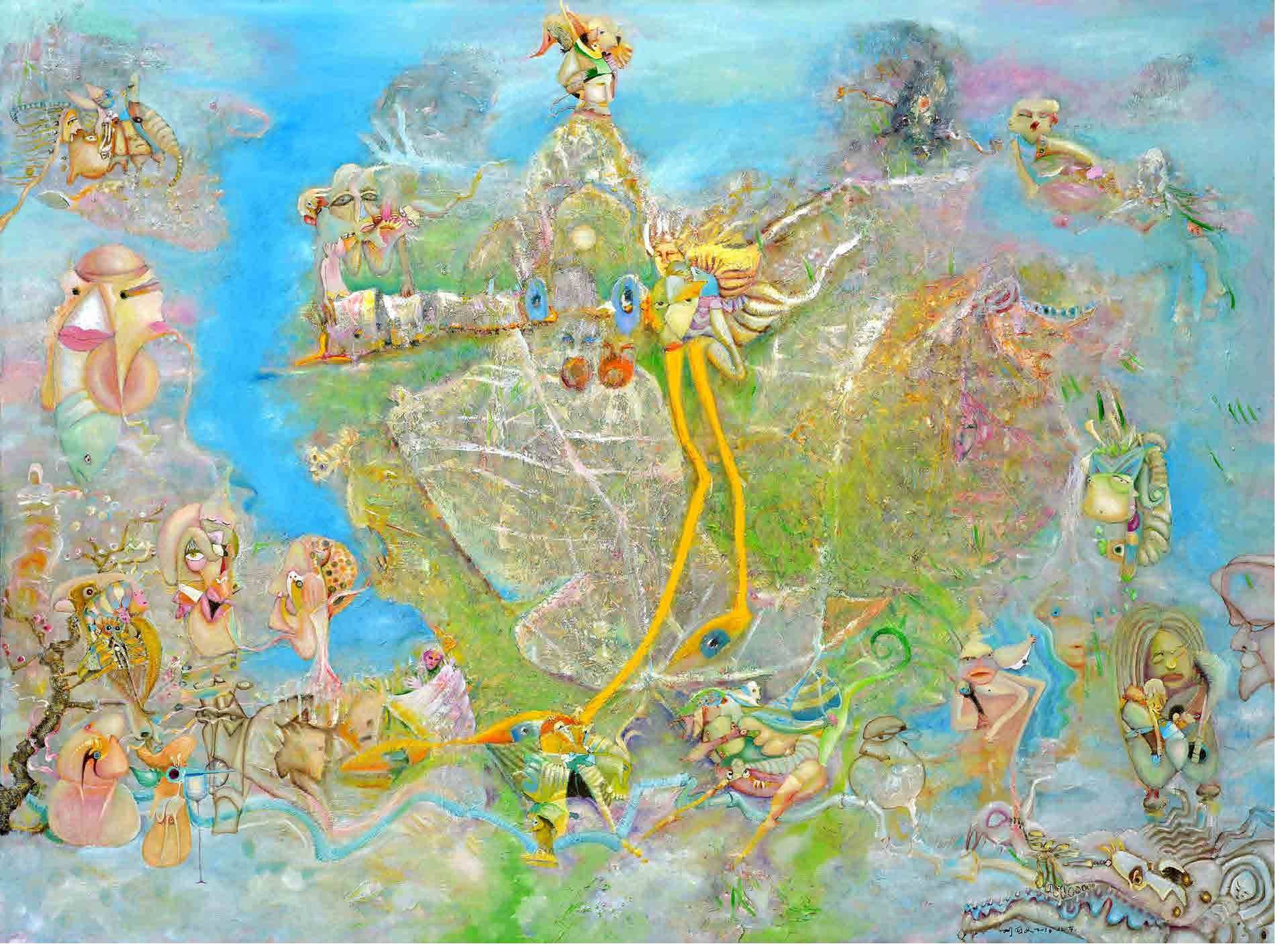 天河乐园 200&times;270cm 布面油画 2016.jpg