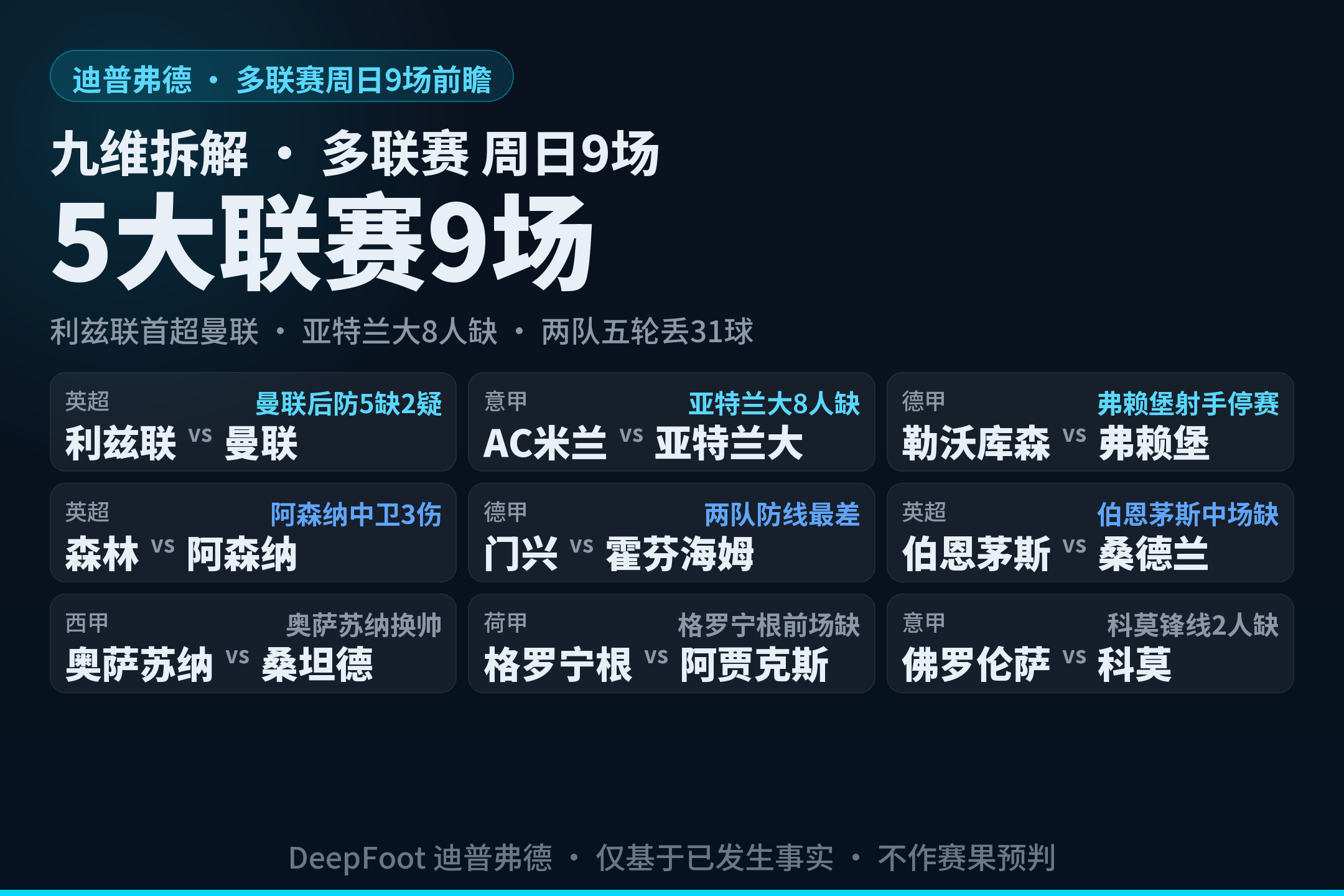 周日9场里最容易被读错的3件事，一份对照清单