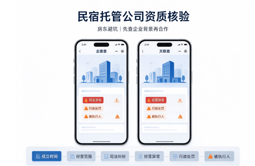 查一家民宿托管公司靠不靠谱,这几个公开渠道自己就能查,手把手教你,贵阳房东闲置房民宿托管必看! 文章配图-1