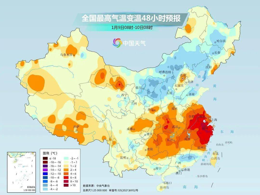 升溫會更猛西北,華北西部和南部,黃淮西部以及長江沿線的不少地方都會