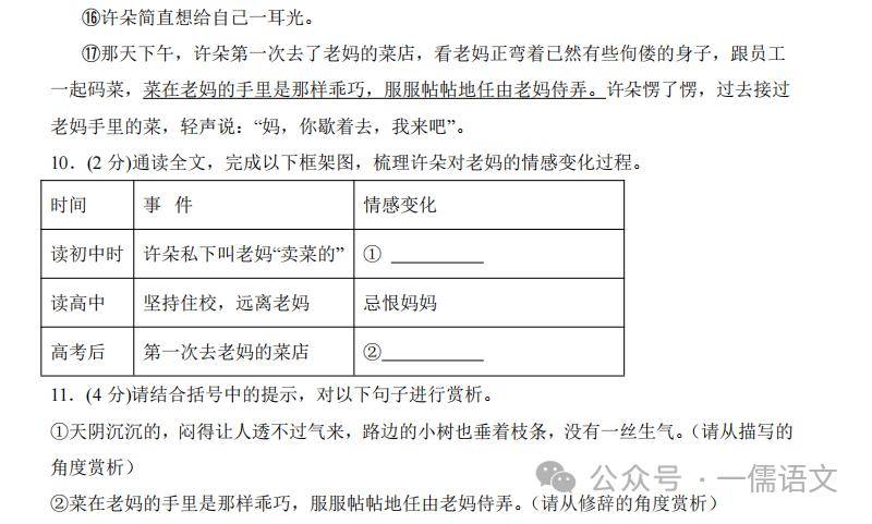 七年級(初一)上期末語文衝刺,考前必看10道題_考查_中牟_考點