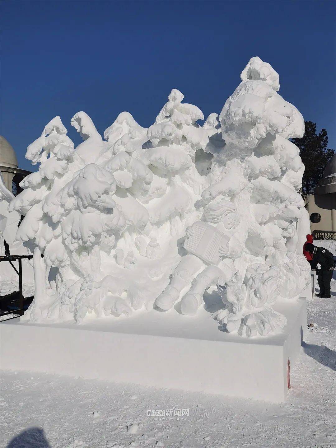 创意雪雕图片