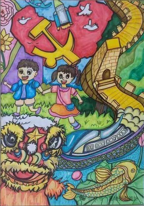 《以寸心 寄华夏》孙若桐《盛世中华》寇轩瑜《共筑中国梦》段国丽