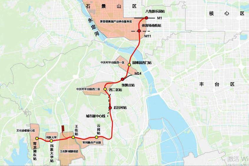 地铁1号线北延线路图图片