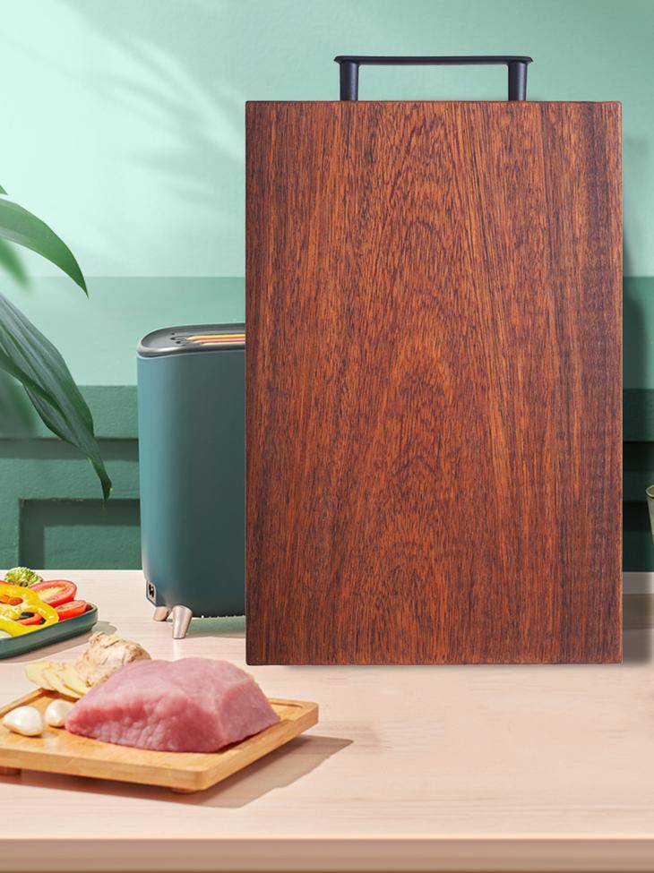 4斤重黑金檀木菜板,不易发霉,一个能用好几年!_砧板_双枪_木头