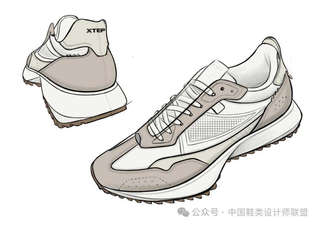 鞋设丨特步球鞋设计稿&成品_组合_课程_访问