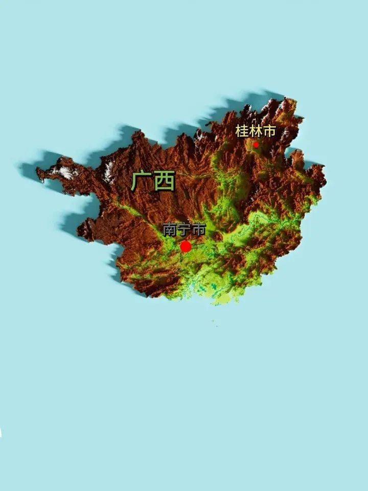 中国各省3d地形图集,高清无码!