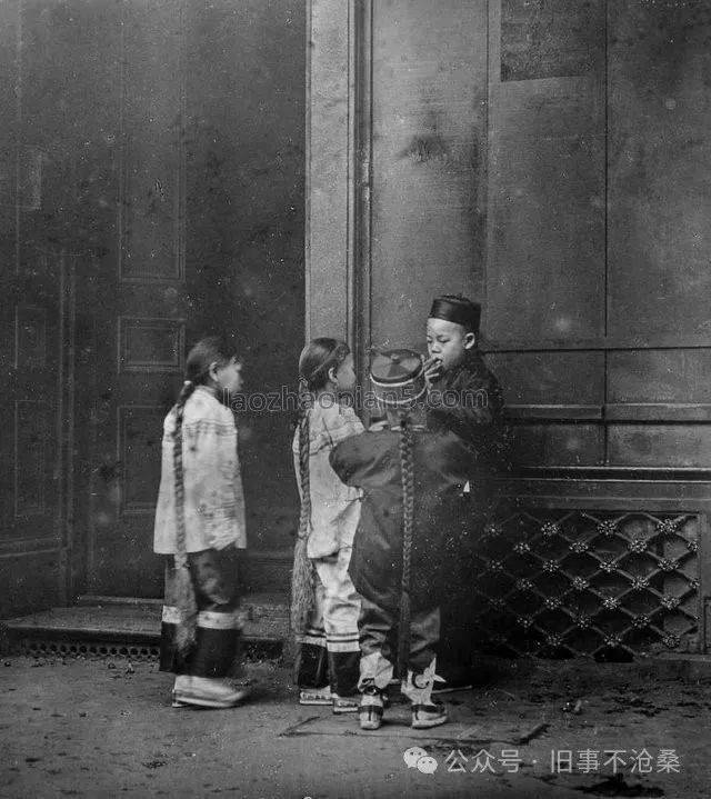 旧事照片:1900年在旧金山的中国移民孩子老照片_带着_生活_美国的