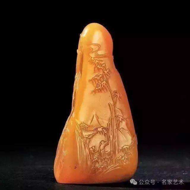 【名品视界】清贵的雕刻艺术_薄意_名家_田黄