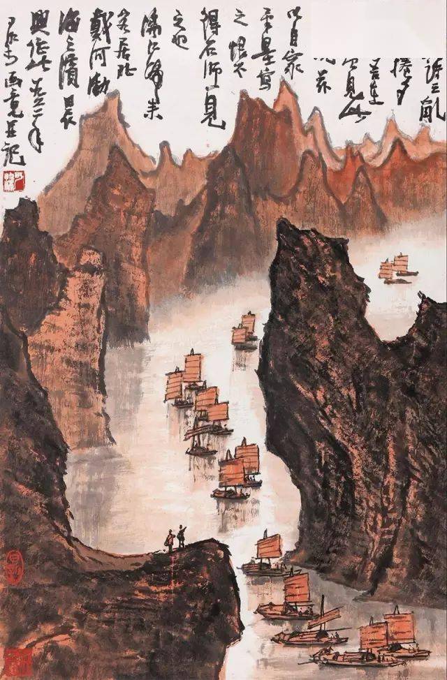 李可染的山水画做到了厚重美的高峰!_艺术_cm_作品