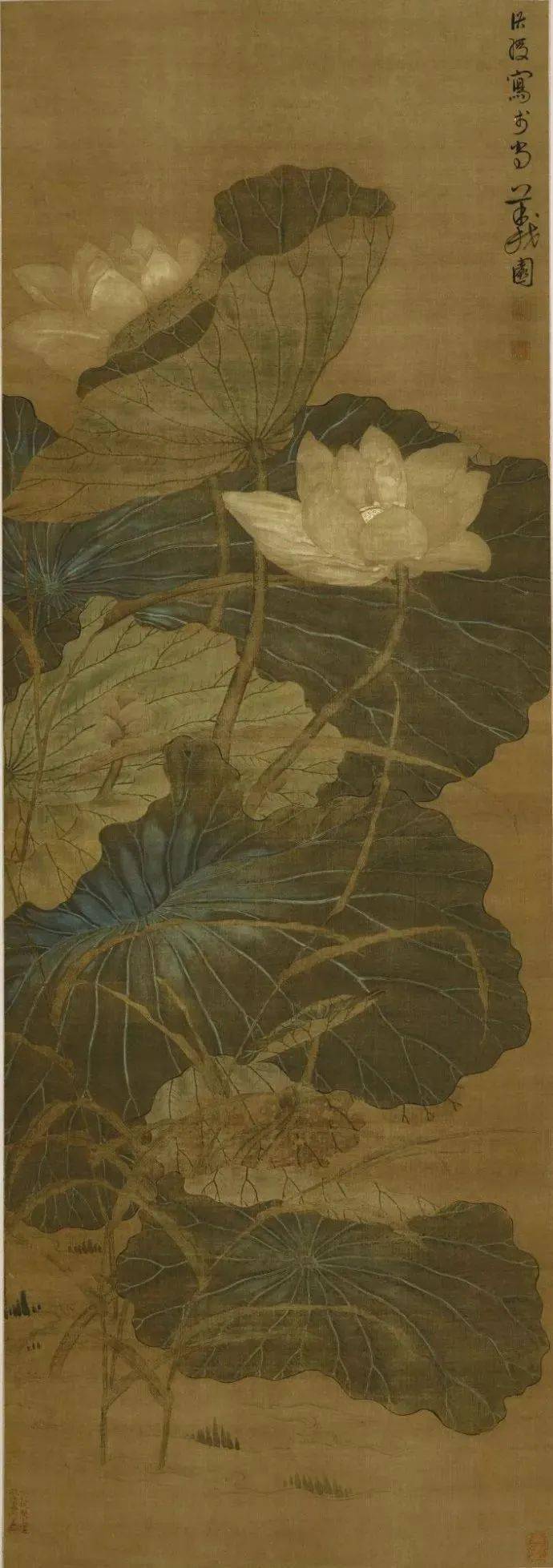 陈老莲的那枝"莲"_陈洪绶_荷花_作品