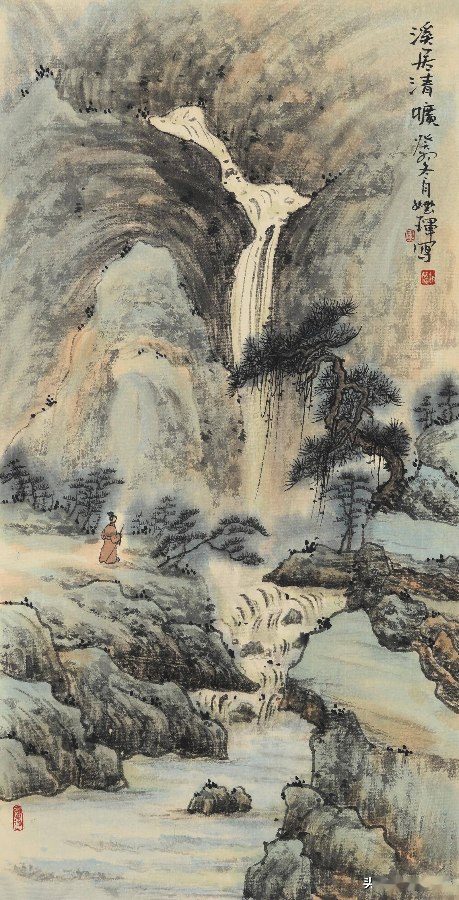 赵风霞(妘珲)山水画,在古意中寻找那一丝宁静