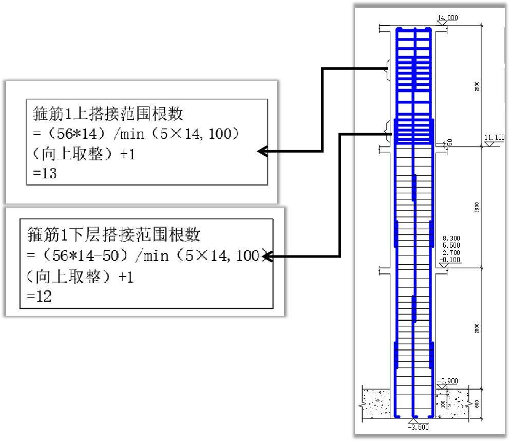 暗柱平法14--實例計算3_加密_造價_張向榮