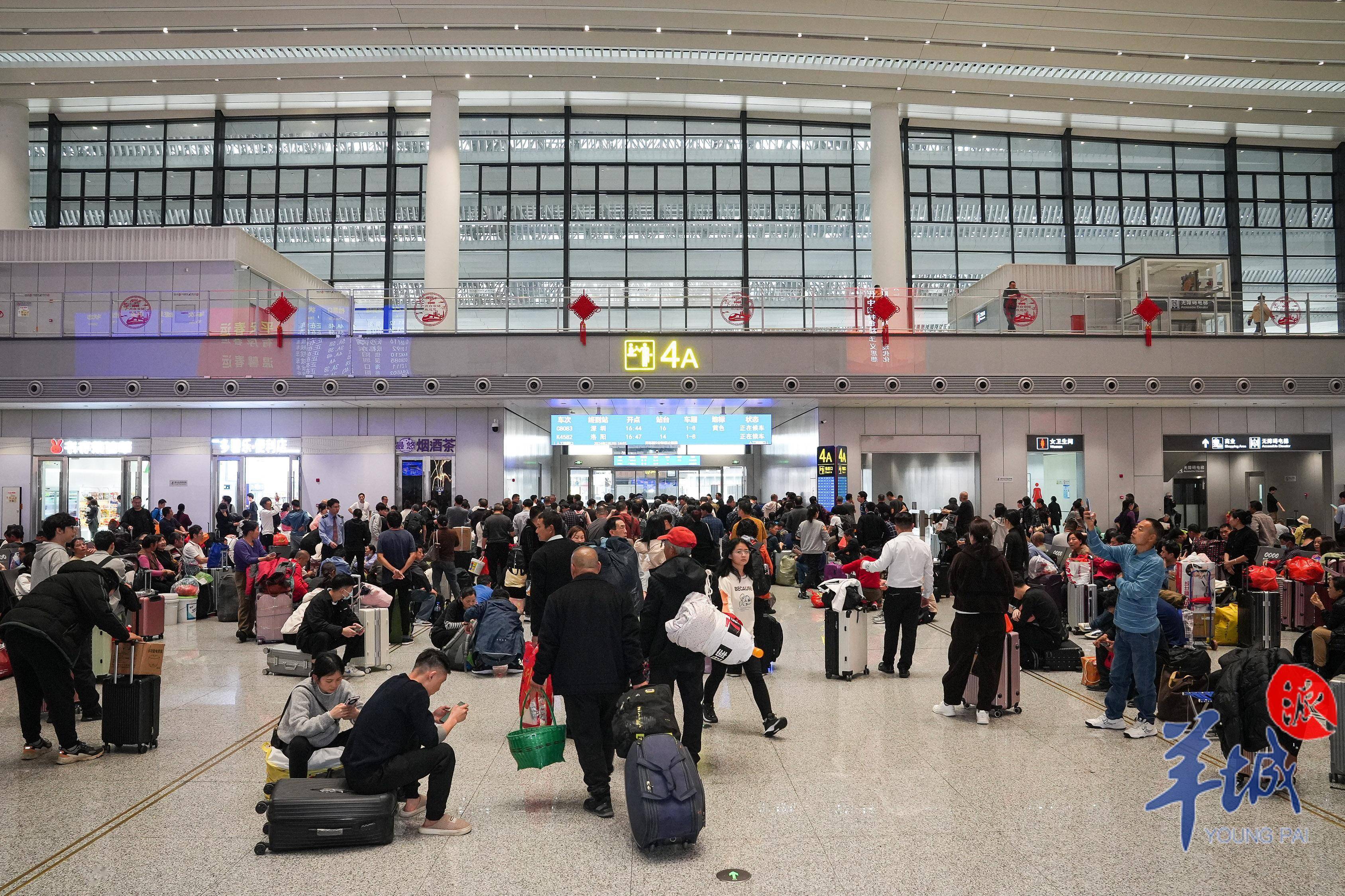 图集|春运里的广州白云站,欢声笑语中的返乡潮_旅客_行李_车站