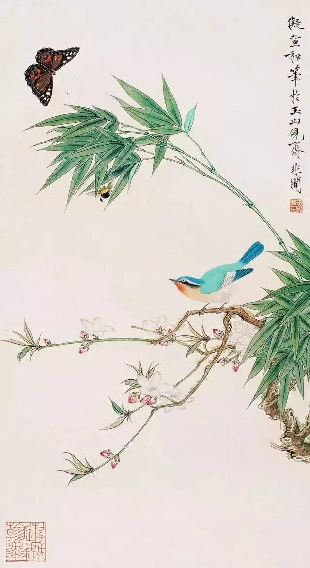 於照花鳥畫作品特色_研究_工筆_於非