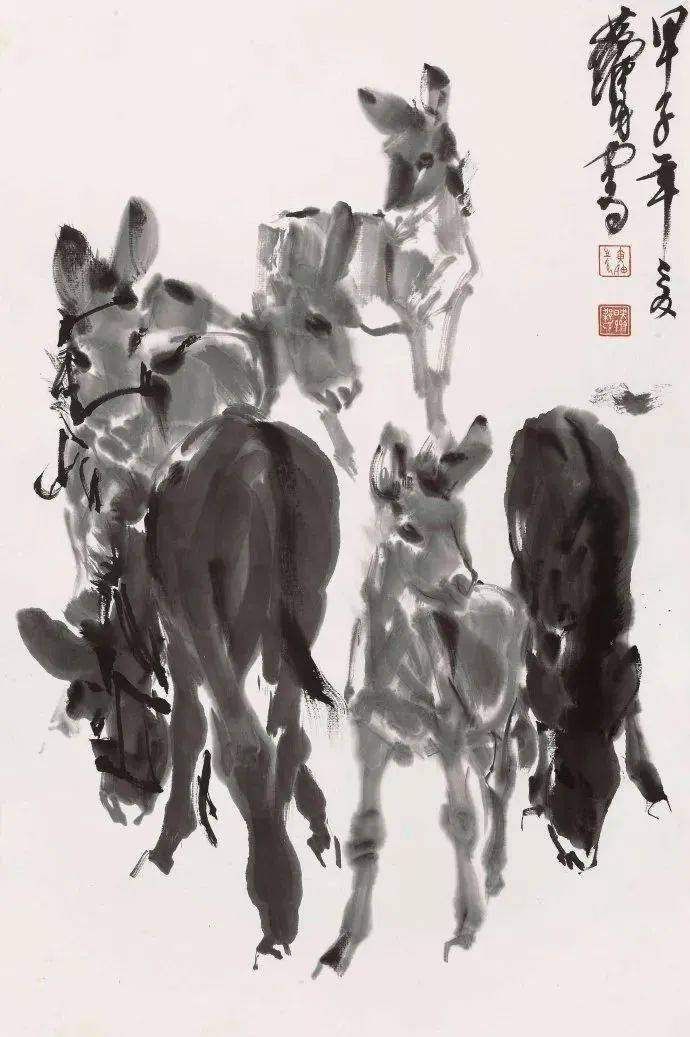 黄胄| 动物画画坛一绝可以与齐白石的虾媲美的毛驴_人物_笔墨_中国画