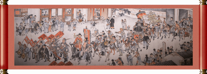 国宝画重点丨文物动起来·迎春图里迎新春_绵竹市_年画_民俗
