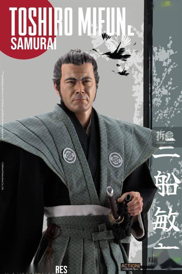 infinite statue 传奇演员 三船敏郎 黑泽明 1/6可动人偶_电影_浪人