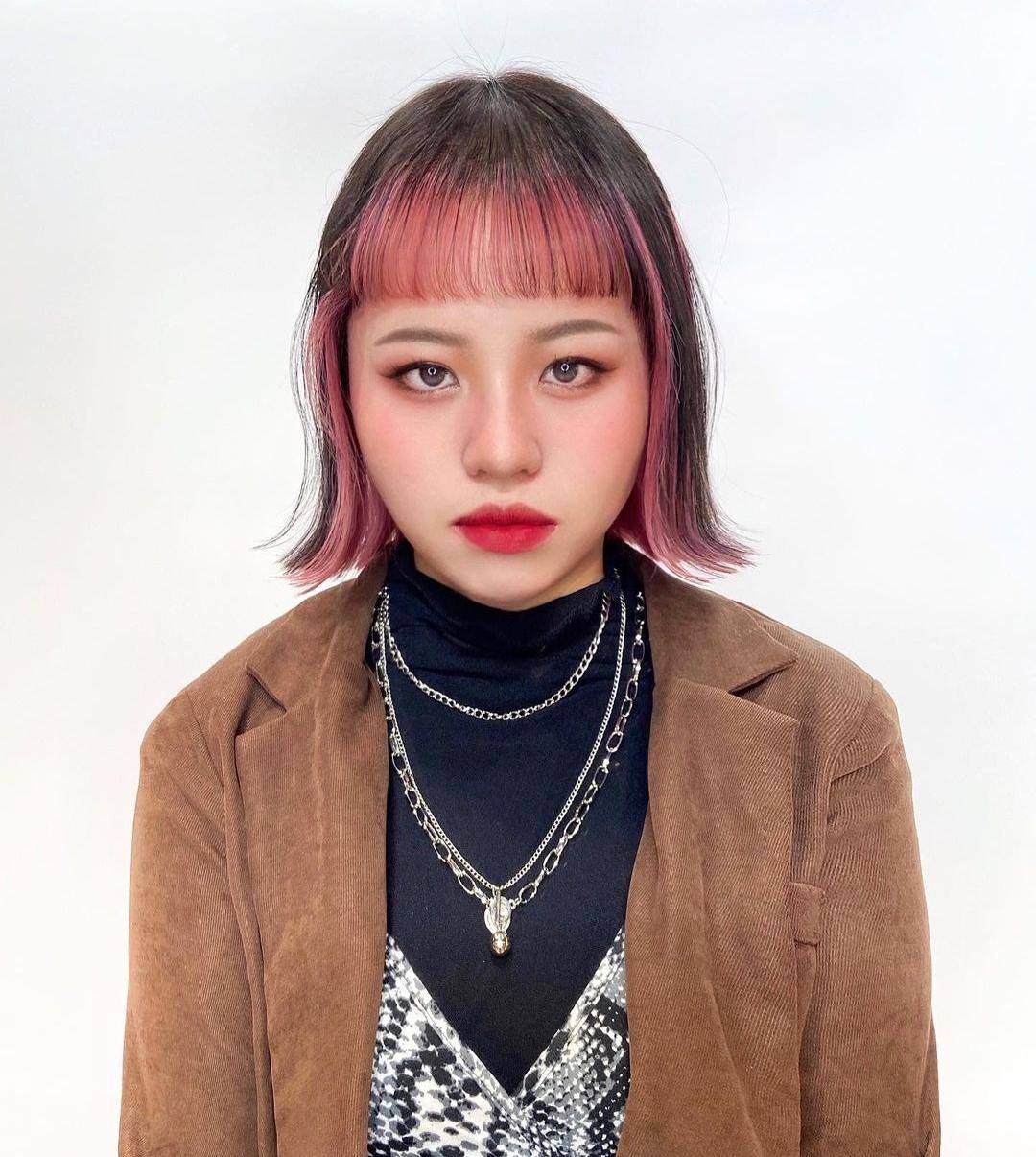 风情万种短发染